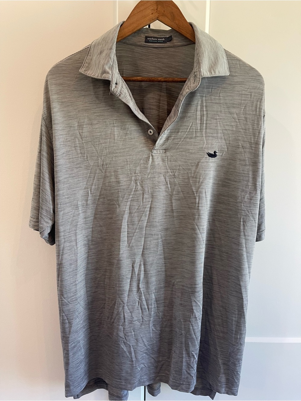 Southern Marsh Light Gray Polo